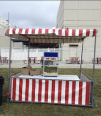 10 X 10 Carnival Striped Tent Booth